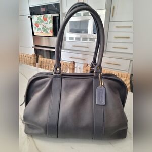 Coach Soft Satchel in Navy Blue handbag